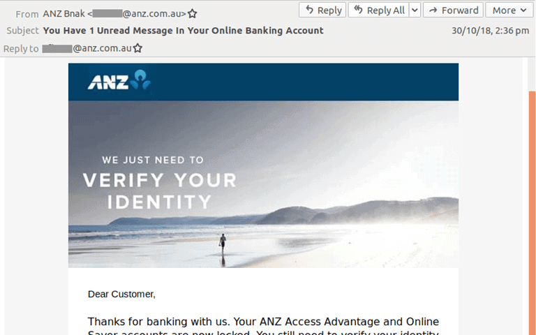 ANZ Bank Statement: Legitimate or a scam?